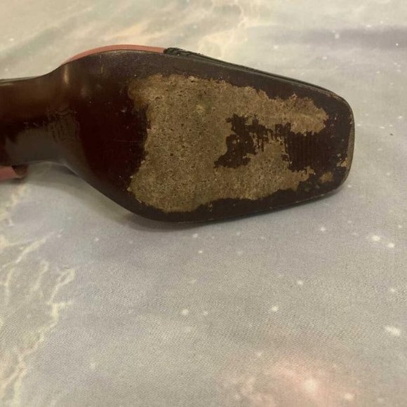 Via Spiga Wingtip Black/Rose Color Stilettos Size 7 - Picture 3 of 4